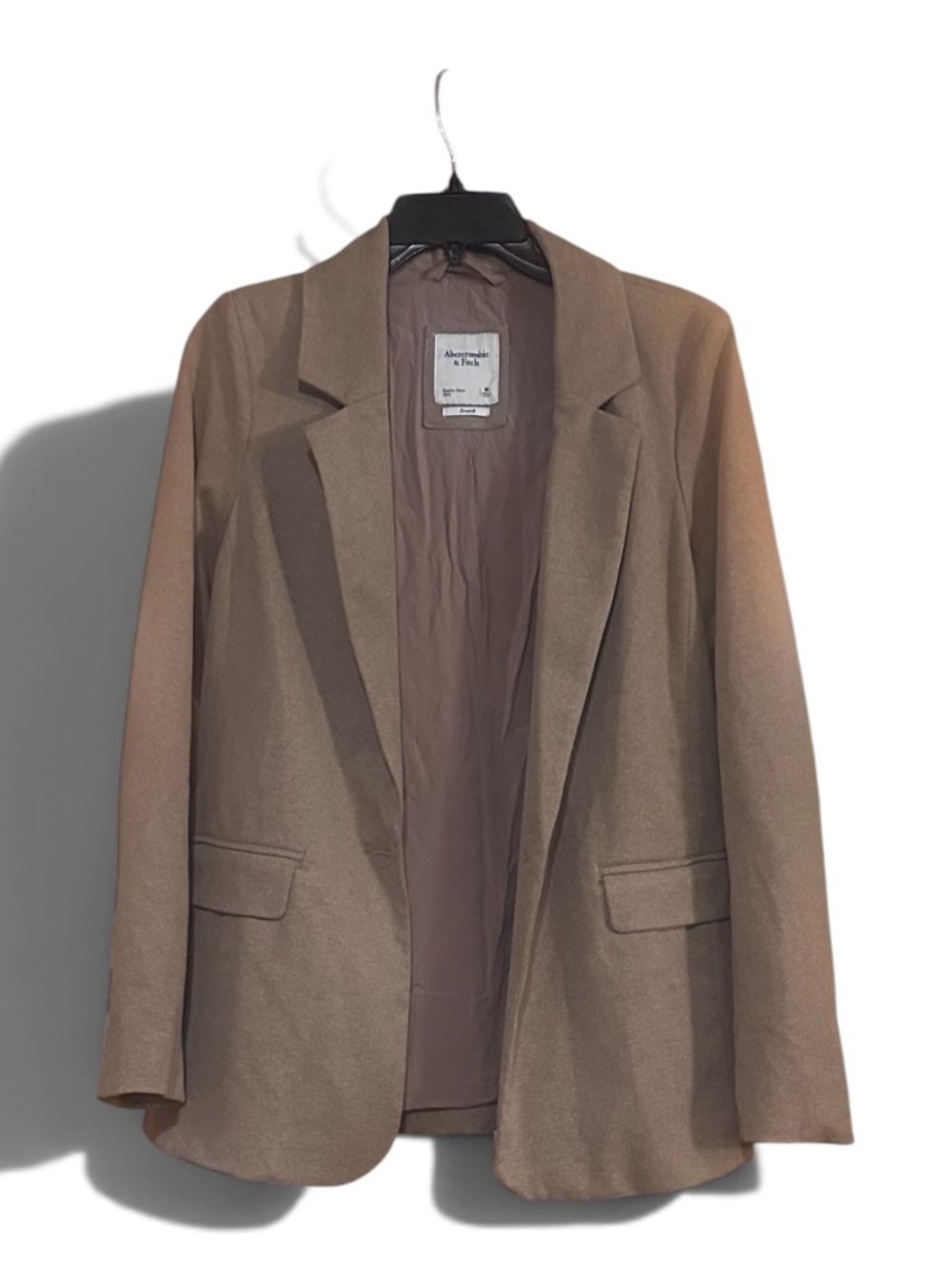 Abercrombie & Fitch Tan Camel Stretch Blazer Size M Single Button
